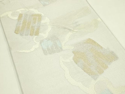 平和屋着物＊夏物　六通柄袋帯　源氏香　雪輪文様　金銀糸　正絹　逸品　CABJ1723rv