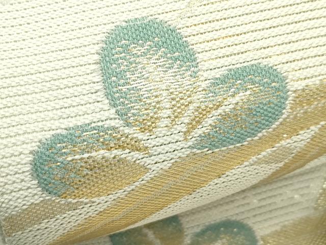 平和屋着物＊夏物　六通柄袋帯　萩芝草文　こかげ　金糸　正絹　逸品　CABJ1725rv