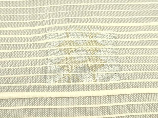 平和屋着物＊夏物　能州紬　絲藝苑　上島洋山　太鼓柄袋帯　トンボ　金銀糸　正絹　逸品　CABJ1726rv