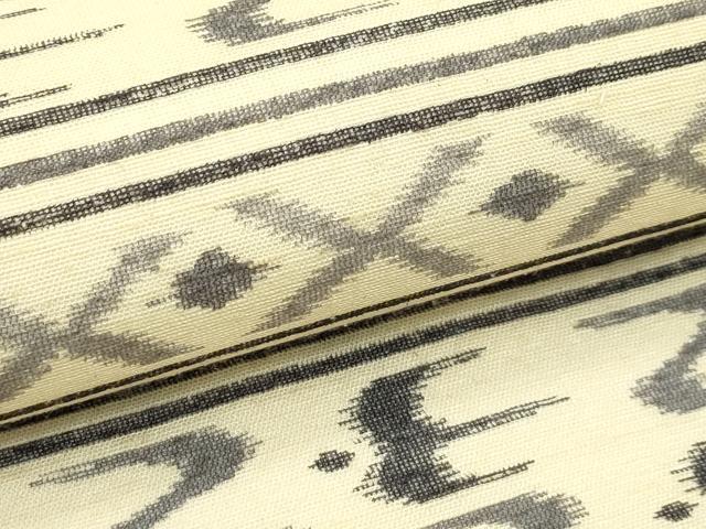平和屋着物＊夏物　全通柄袋帯　絣文様　正絹　逸品　CABJ1729rv