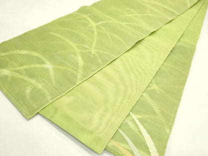 平和屋着物＊夏物　太鼓柄袋帯　芝草文　金銀糸　正絹　逸品　未使用　CABJ1737rv