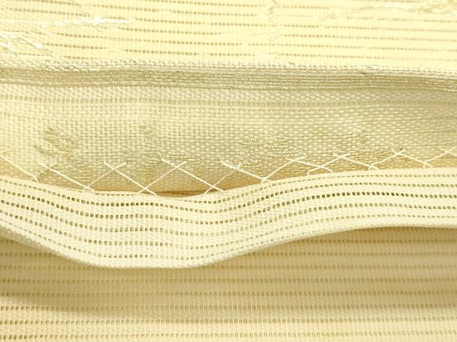 平和屋着物＊夏物　六通柄袋帯　立波草花文　金糸　正絹　逸品　未使用　CABJ1743rv