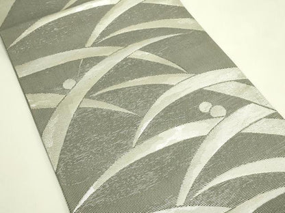 平和屋着物＊夏物　六通柄　京袋帯　露芝文　銀糸　正絹　逸品　CABJ1745rv