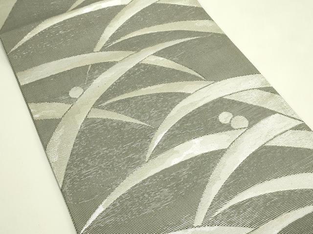 平和屋着物＊夏物　六通柄　京袋帯　露芝文　銀糸　正絹　逸品　CABJ1745rv