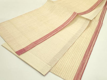 平和屋着物＊夏物　全通柄袋帯　間道　正絹　逸品　CABJ1746rv