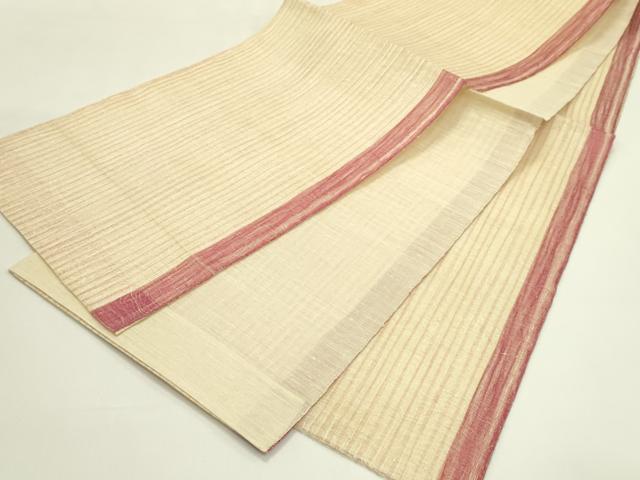 平和屋着物＊夏物　全通柄袋帯　間道　正絹　逸品　CABJ1746rv