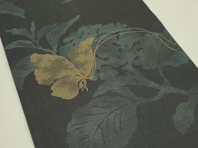 平和屋着物＊夏物　六通柄　本袋帯　七野上布　花蝶文　麻　逸品　CABJ1747rv