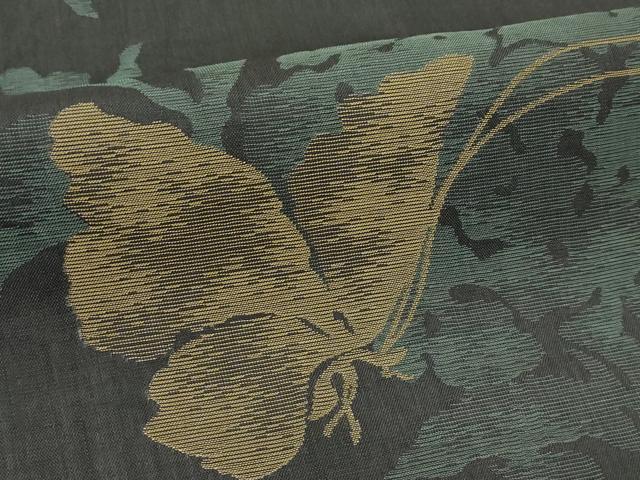 平和屋着物＊夏物　六通柄　本袋帯　七野上布　花蝶文　麻　逸品　CABJ1747rv