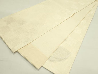 平和屋着物＊夏物　太鼓柄袋帯　抽象文　金銀糸　正絹　逸品　CABJ1748rv