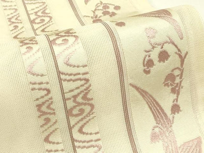 平和屋着物＊夏物　全通柄　京袋帯　草花間道　CABJ1757rv