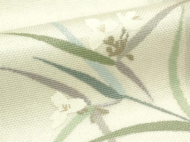 平和屋着物＊夏物　太鼓柄袋帯　草花文　金銀糸　正絹　逸品　未使用　CABJ1760rv