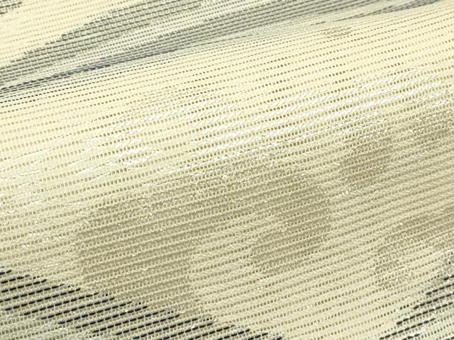 平和屋着物＊夏物　六通柄袋帯　立波文　銀糸　正絹　逸品　未使用　CABJ1767rv