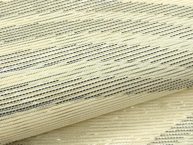 平和屋着物＊夏物　六通柄袋帯　立波文　銀糸　正絹　逸品　未使用　CABJ1767rv