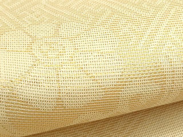 平和屋着物＊夏物　六通柄袋帯　紗綾型花唐草文　金糸　正絹　逸品　CABJ1768rv