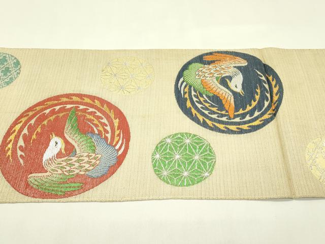 平和屋着物＊夏物　龍村美術織物　龍村製　六通柄　本袋帯　今里圓文　金銀糸　正絹　逸品　CABJ1769rv