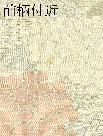 平和屋着物＊夏物　六通柄袋帯　紫陽花　銀糸　正絹　逸品　CABJ1771rv