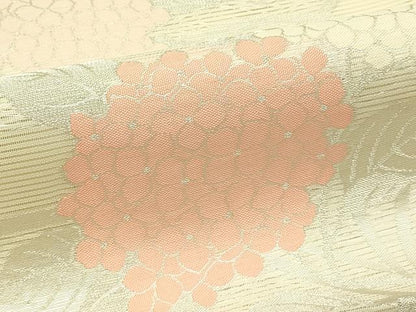 平和屋着物＊夏物　六通柄袋帯　紫陽花　銀糸　正絹　逸品　CABJ1771rv
