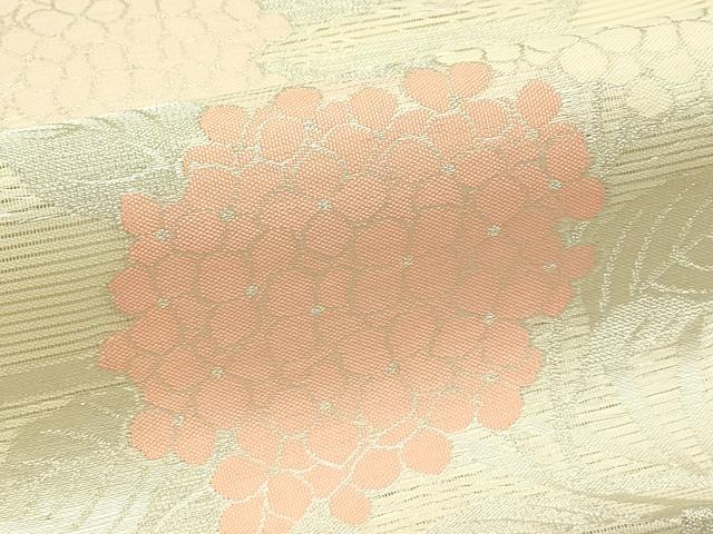 平和屋着物＊夏物　六通柄袋帯　紫陽花　銀糸　正絹　逸品　CABJ1771rv
