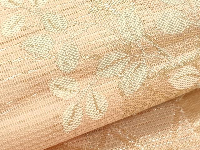 平和屋着物＊夏物　六通柄袋帯　秋草文　金銀糸　正絹　逸品　CABJ1772rv