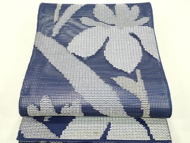 平和屋着物＊夏物　六通柄袋帯　杜若　金銀糸　正絹　逸品　CABJ1773rv