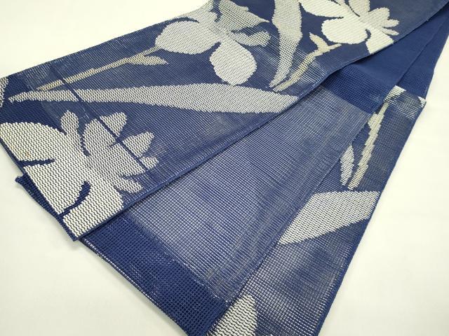 平和屋着物＊夏物　六通柄袋帯　杜若　金銀糸　正絹　逸品　CABJ1773rv