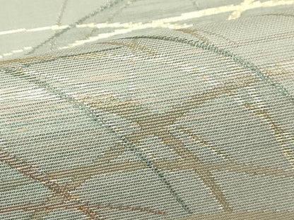 平和屋着物＊夏物　六通柄袋帯　芝草文　金糸　正絹　逸品　CABJ1775rv