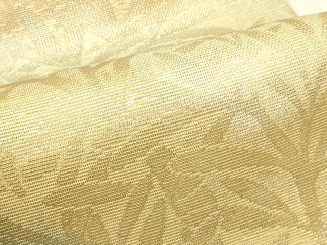 平和屋着物＊夏物　六通柄袋帯　草木文　金糸　正絹　逸品　未使用　CABJ1779rv