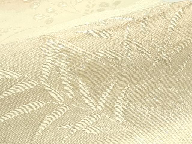 平和屋着物＊夏物　六通柄袋帯　水辺風景文　銀糸　正絹　逸品　CABJ1781rv