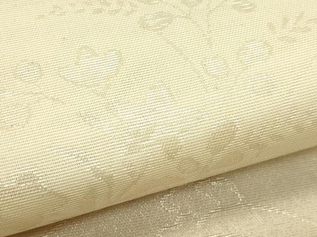 平和屋着物＊夏物　六通柄袋帯　水辺風景文　銀糸　正絹　逸品　CABJ1781rv
