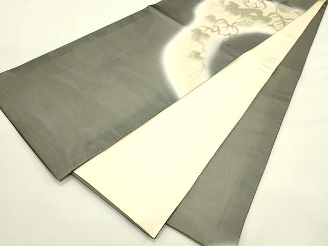 平和屋着物▽太鼓柄　京袋帯　スリーシーズン　春夏秋　手描き　葡萄蔦の葉文　金彩　正絹　逸品　CABJ1783rv