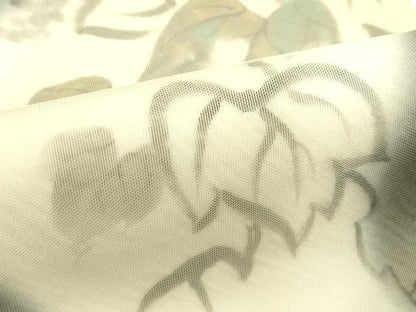 平和屋着物▽太鼓柄　京袋帯　スリーシーズン　春夏秋　手描き　葡萄蔦の葉文　金彩　正絹　逸品　CABJ1783rv