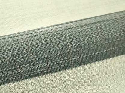 平和屋着物＊夏物　全通柄袋帯　横段文　銀糸　正絹　逸品　CABJ1785rv