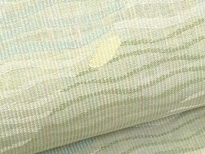 平和屋着物＊夏物　両面　六通柄袋帯　よろけ縞　市松文様　正絹　逸品　未使用　CABJ1789rv