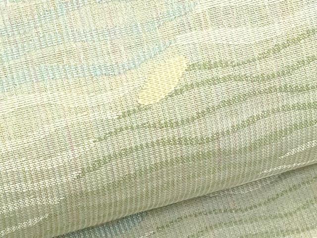 平和屋着物＊夏物　両面　六通柄袋帯　よろけ縞　市松文様　正絹　逸品　未使用　CABJ1789rv