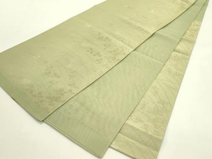 平和屋着物＊夏物　六通柄袋帯　萩　金銀糸　正絹　逸品　CABJ1790rv