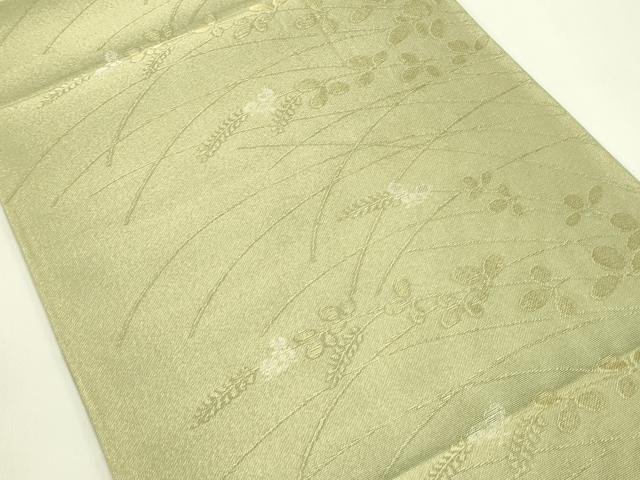 平和屋着物＊夏物　六通柄袋帯　萩　金銀糸　正絹　逸品　CABJ1790rv