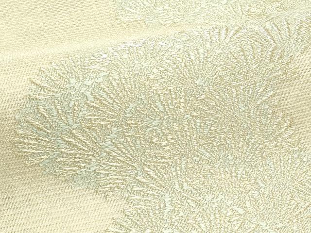 平和屋着物＊夏物　六通柄袋帯　松葉　金銀糸　正絹　逸品　未使用　CABJ1793rv