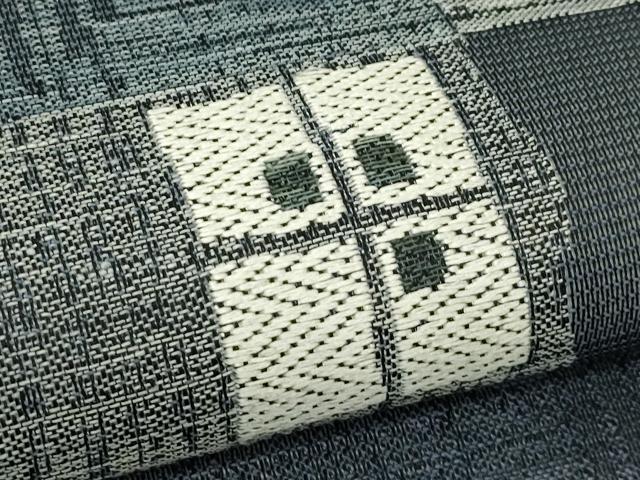 平和屋着物＊夏物　六通柄袋帯　幾何学文様　正絹　逸品　CABJ1795rv
