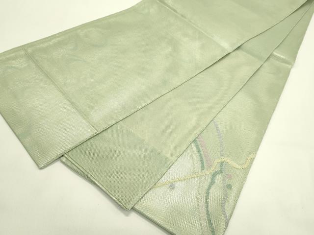 平和屋着物＊夏物　太鼓柄袋帯　抽象文　金銀糸　正絹　逸品　CABJ1799rv