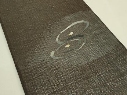 平和屋着物▽太鼓柄袋帯　スリーシーズン　春夏秋　すくい織　丸文　金銀糸　正絹　逸品　CABJ1800rv