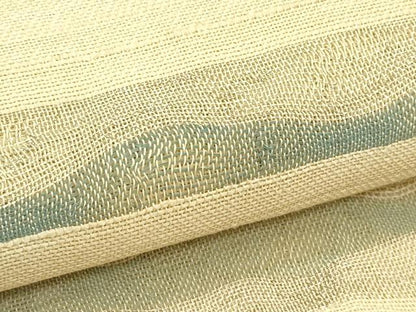 平和屋着物＊夏物　六通柄袋帯　横段文　金銀糸　正絹　逸品　未使用　CABJ1805rv