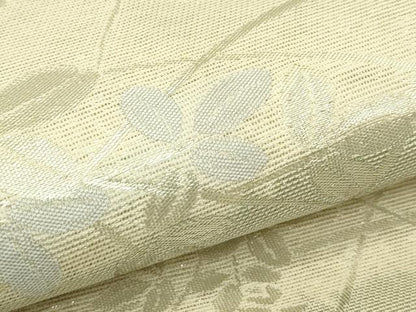 平和屋着物＊夏物　六通柄袋帯　萩　銀糸　正絹　逸品　CABJ1808rv