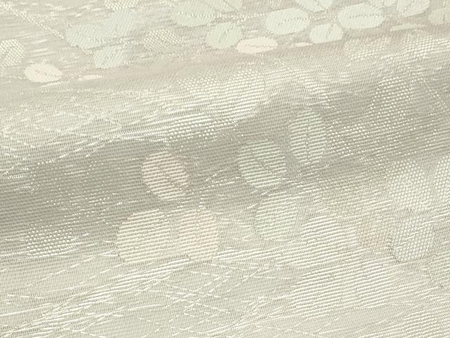 平和屋着物＊夏物　六通柄袋帯　萩　銀糸　正絹　逸品　CABJ1809rv