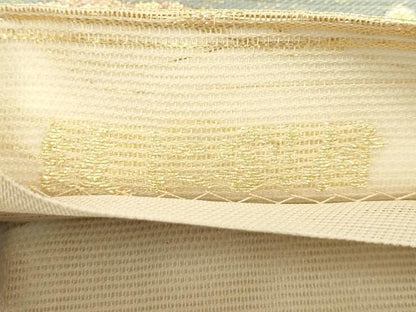平和屋着物＊夏物　六通柄袋帯　段に割付　金銀糸　正絹　逸品　CABJ1813rv