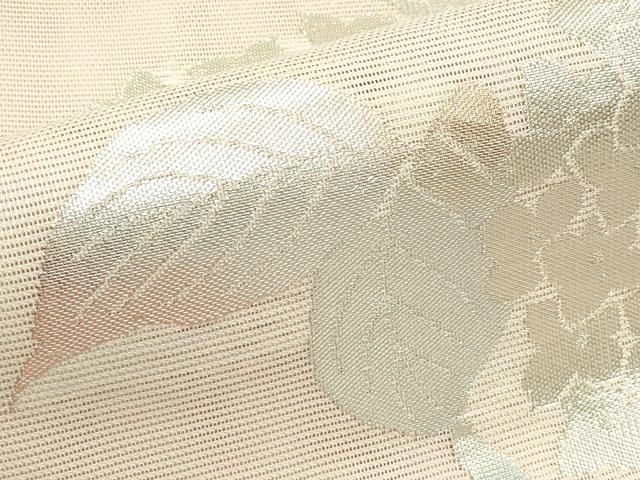 平和屋着物＊夏物　六通柄袋帯　紫陽花　銀糸　正絹　逸品　CABJ1817rv