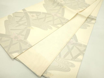 平和屋着物＊夏物　六通柄袋帯　竜田川　正絹　逸品　CABJ1818rv