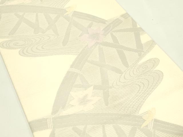 平和屋着物＊夏物　六通柄袋帯　竜田川　正絹　逸品　CABJ1818rv