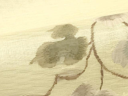 平和屋着物＊夏物　太鼓柄袋帯　すくい織　蔦の葉文　正絹　逸品　CABJ1819rv