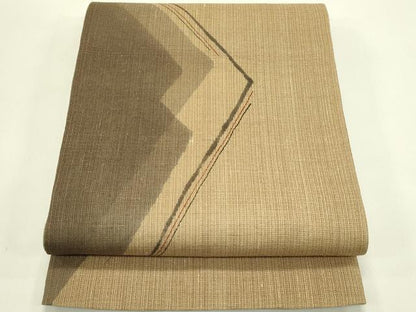 平和屋着物＊夏物　両面　太鼓柄袋帯　幾何学文様　正絹　逸品　未使用　CABJ1822rv