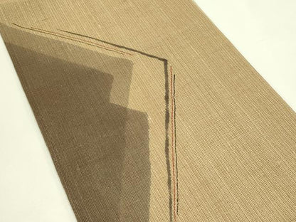 平和屋着物＊夏物　両面　太鼓柄袋帯　幾何学文様　正絹　逸品　未使用　CABJ1822rv
